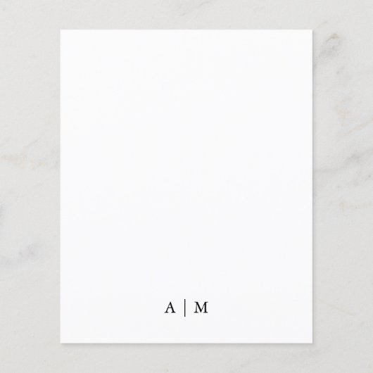 予算結婚式の保存日付 |オーバーレイ付き写真 チラシ (裏面)