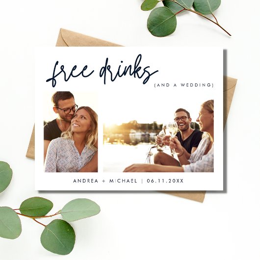 予算結婚式の日付を保存空白のする インビテーションポストカード