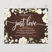 予算結婚式招待状なしファンシーフローラ (正面)