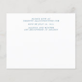 予算結婚式招待状チラシ チラシ (裏面)