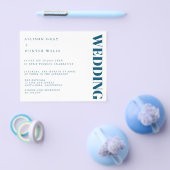 予算結婚式招待状チラシ チラシ (シングル)