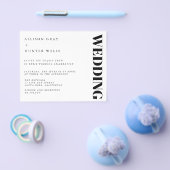 予算結婚式招待状チラシ チラシ (シングル)