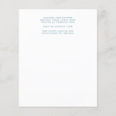 予算結婚式招待状チラシ チラシ (裏面)