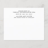 予算結婚式招待状チラシ チラシ (裏面)