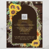 予算結婚式招待状素朴テンプレート チラシ (裏面)