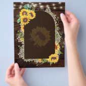 予算結婚式招待状素朴テンプレート チラシ (手)