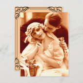 予算結婚式招待状 インビテーションポストカード (正面/裏面)