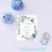 予算結婚式招待状 | チラシ (シングル)