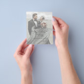 予算結婚式招待状 チラシ (手)