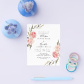 予算結婚式招待状 |フライヤーを配置 チラシ (シングル)