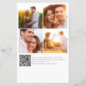 予算結婚式招待状 |ユーカリQRコード (裏面)