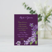 予算結婚式招待状、予算結婚の インビテーションポストカード (スタンド正面)