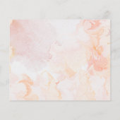 予算結婚式招待状。招待状フライヤー チラシ (裏面)