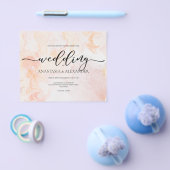 予算結婚式招待状。招待状フライヤー チラシ (シングル)