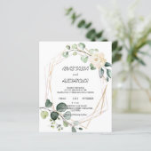 予算結婚式招待状。招待状 (スタンド正面)