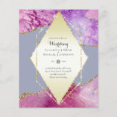 予算結婚式招待状- AGATE SPARKLES (正面)