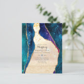 予算結婚式招待状- AGATE SPARKLES (スタンド正面)