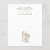 予算結婚式招待状 | Bella Flyer チラシ (裏面)