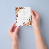 予算結婚式招待状 | November Flyer チラシ (手)