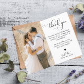 予算結婚書道Thank You 2写真 チラシ