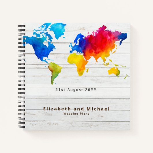 予算結婚計画のカスタム計画 ノートブック (正面)