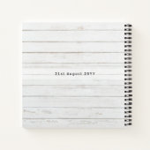 予算結婚計画のカスタム計画 ノートブック (裏面)