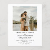 予算結婚QRコード写真モダン (裏面)