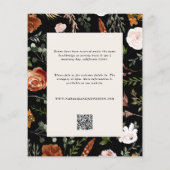 予算統計白黒エレガント詳細結婚ズ (裏面)