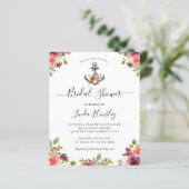 予算航海のいかりフローラブライダルシャワー招待状 (スタンド正面)