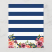 予算航海のいかりフローラ結婚式招待状 (裏面)