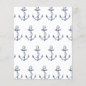 予算航海のいかりブライダルシャワー招待 (裏面)