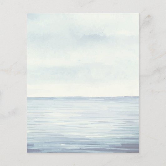 予算航海のいかりモノグラム結婚式の招待 (裏面)