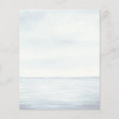 予算航海の海ブライダルシャワー招待 (裏面)