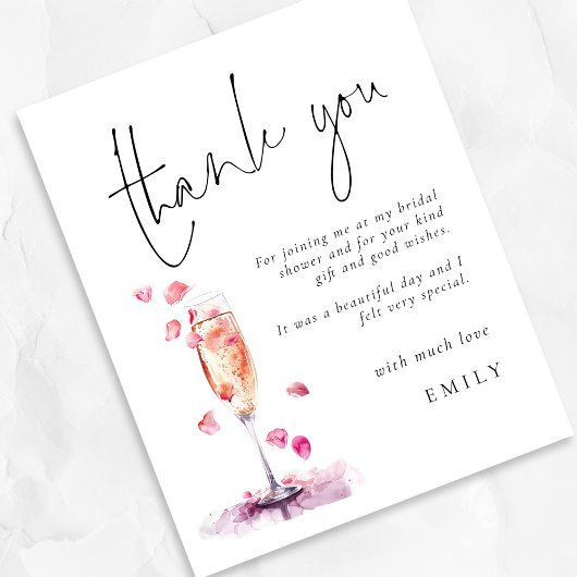 予算花びらプロセッコブライダルシャワーサンキュー