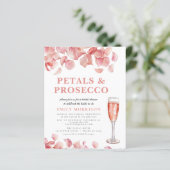 予算花びら&プロセッコブライダルシャワー招待 (スタンド正面)