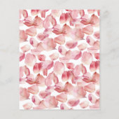 予算花びら&プロセッコブライダルシャワー招待 (裏面)