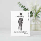 予算花婿介添人グロムスマンおもしろい提案書カード (スタンド正面)