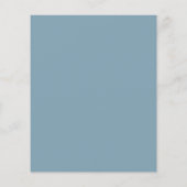 予算花模様スクリプトブライダルシャワーティー招待状 (裏面)