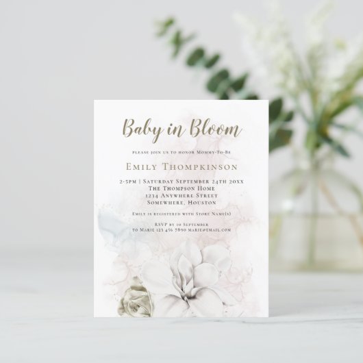 予算花模様男女兼用ベビーの開花シャワー (スタンド正面)