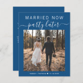 予算落ち込み写真ブルー結婚ズの発表 (正面/裏面)