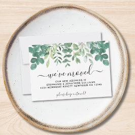 予算葉引っ越しました発表カード ノートカード