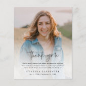 予算葬儀記念写真サンキューカード (正面)