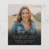 予算葬儀記念写真サンキューカード (正面)