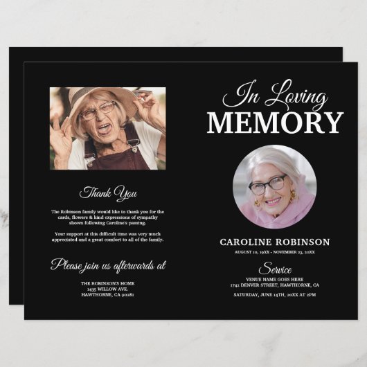 予算葬儀追悼法要 (正面/裏面)