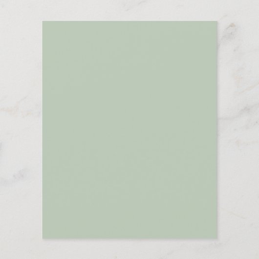 予算薄紫グリーナリーフローラ結婚式招待状 (裏面)