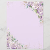 予算薄紫パープルバラフローラフラワーズミモサバー (裏面)