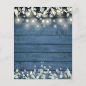 予算薄紫素朴文字列ライトウェディング招待 (裏面)