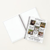 予算記念写真コラージュ悔やみや弔慰葬儀 ノートブック (内部)