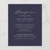 予算記念写真モダンお祝いオブ・ライフ チラシ (裏面)