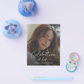 予算記念写真モダンお祝いオブ・ライフ チラシ (シングル)